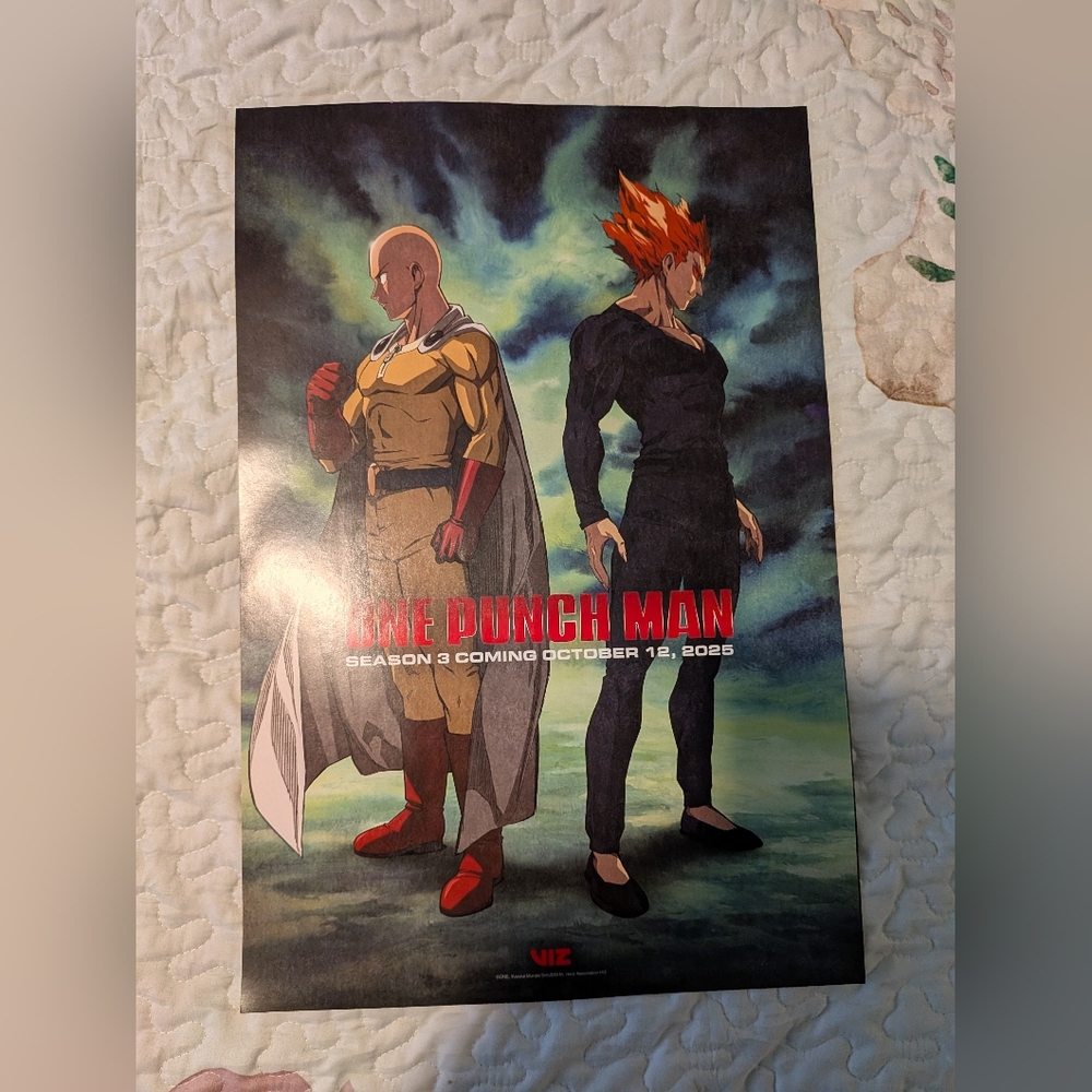 2025 VIZ Exclusive One Punch Man Poster